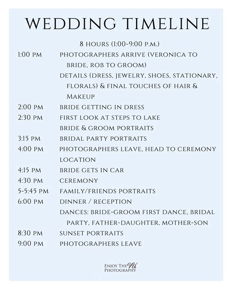 wedding timeline 5pm ceremony|typical wedding timeline.